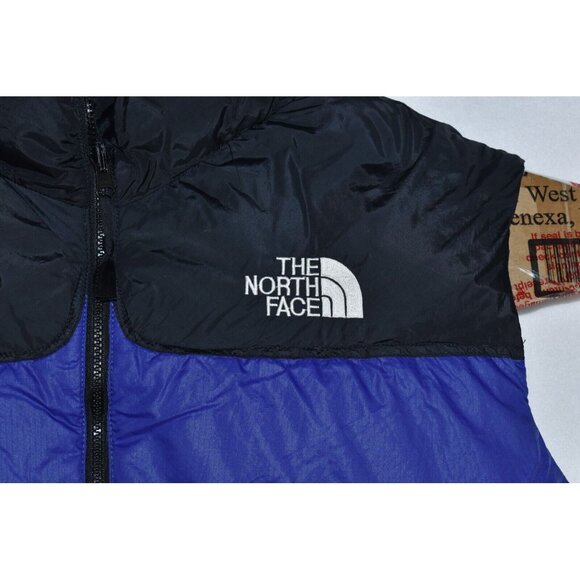 The North Face 700 Nuptse Mens Puffer Vest Size XL Black/Blue Goose Down Vintage - Picture 3 of 15
